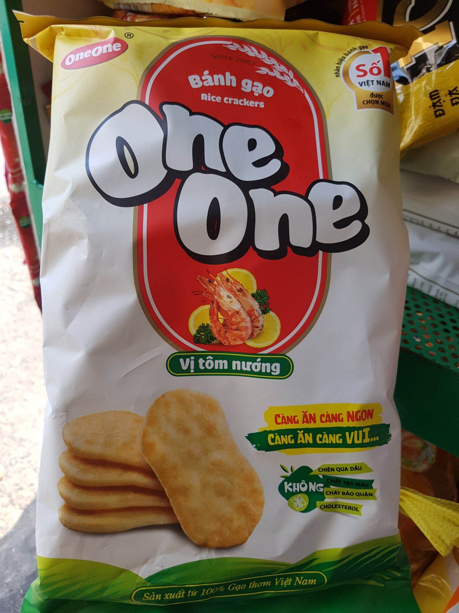 Bánh gạo vị tôm nướng one one -150g