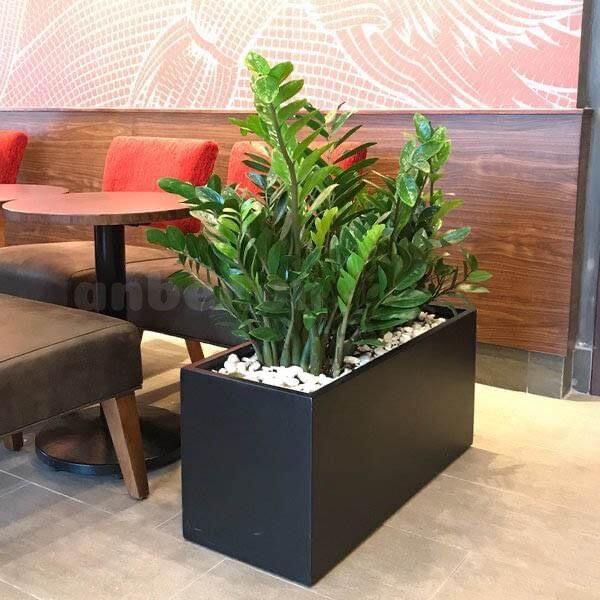 Chậu composite kích thước 6030 đen trơn