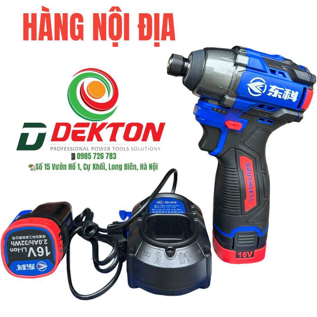 Máy chuyên vít 16v donk - hàng nội địa trung cao cấp - lực siết 140n.m - động cơ không chổi than