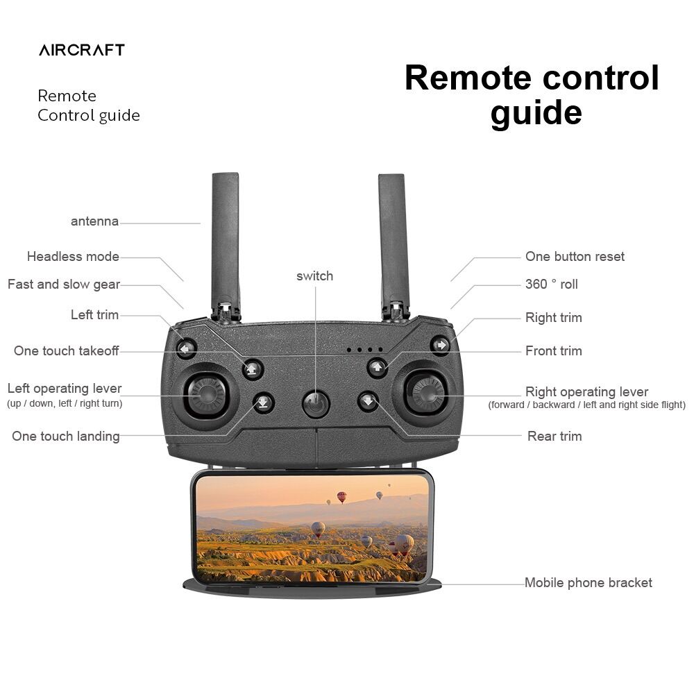 Flycam E99/K3, có 2 camera 4K , pin 1800mah ( tặng túi đựng)