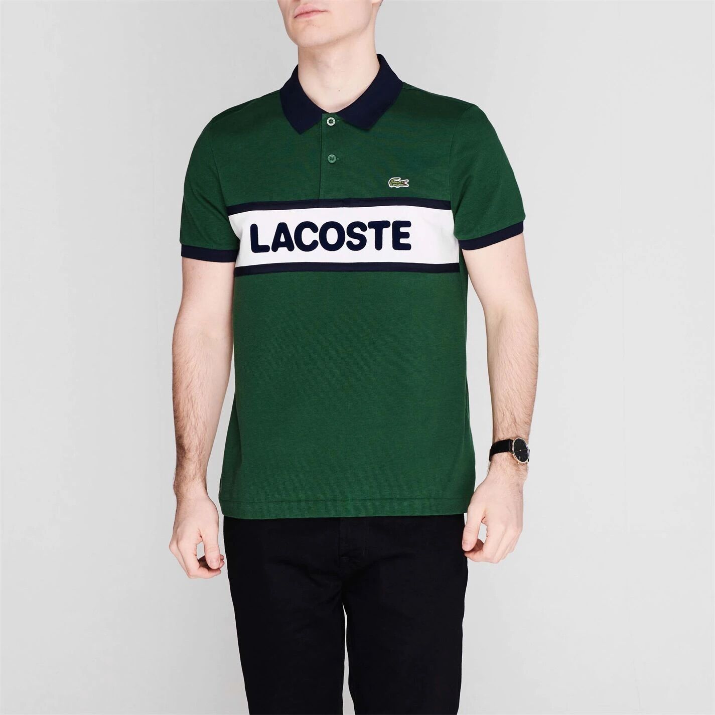 Áo polo lacoste nam sport graphic print yh1532