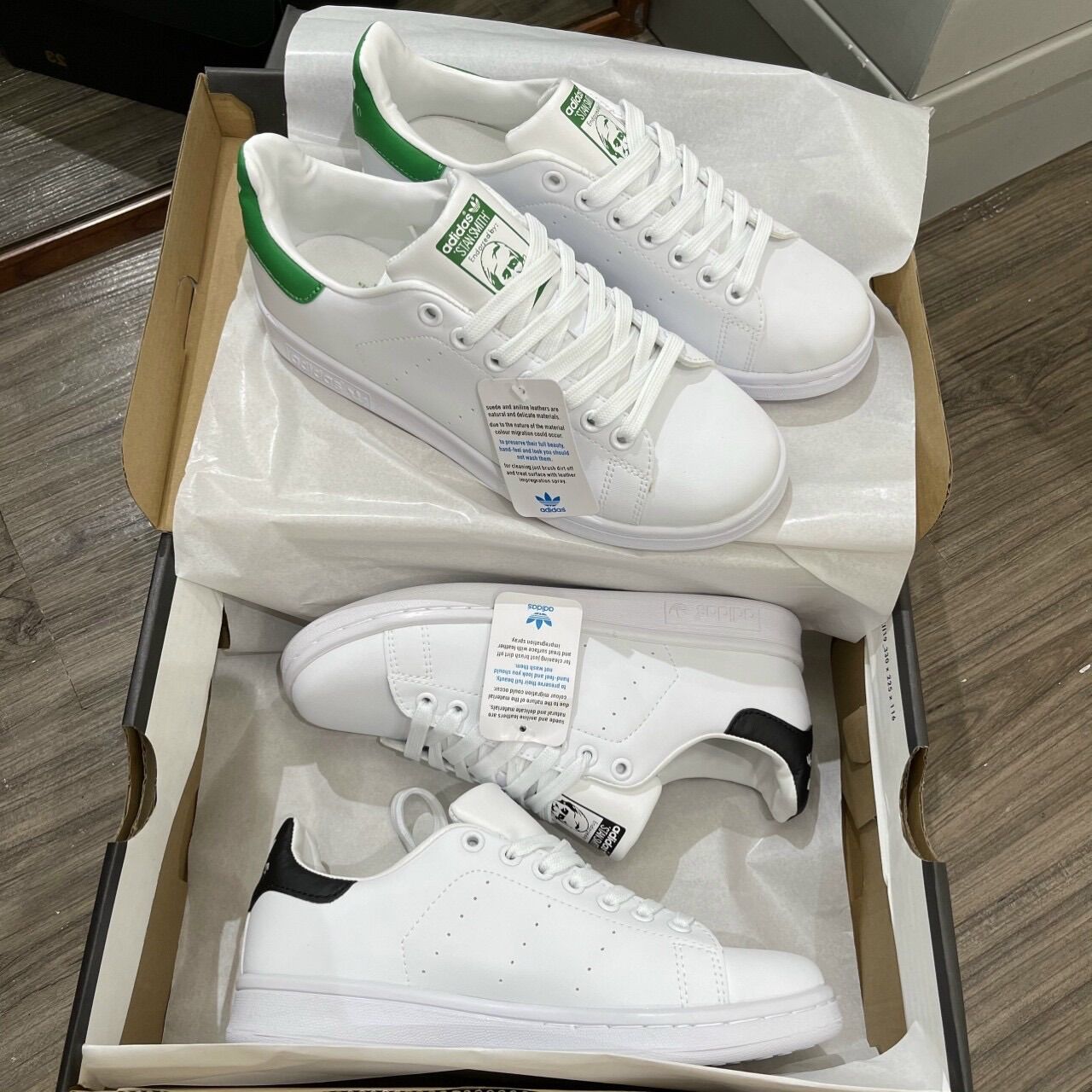 Giầy stan smith xanh đen hàng cao cấp fullbox