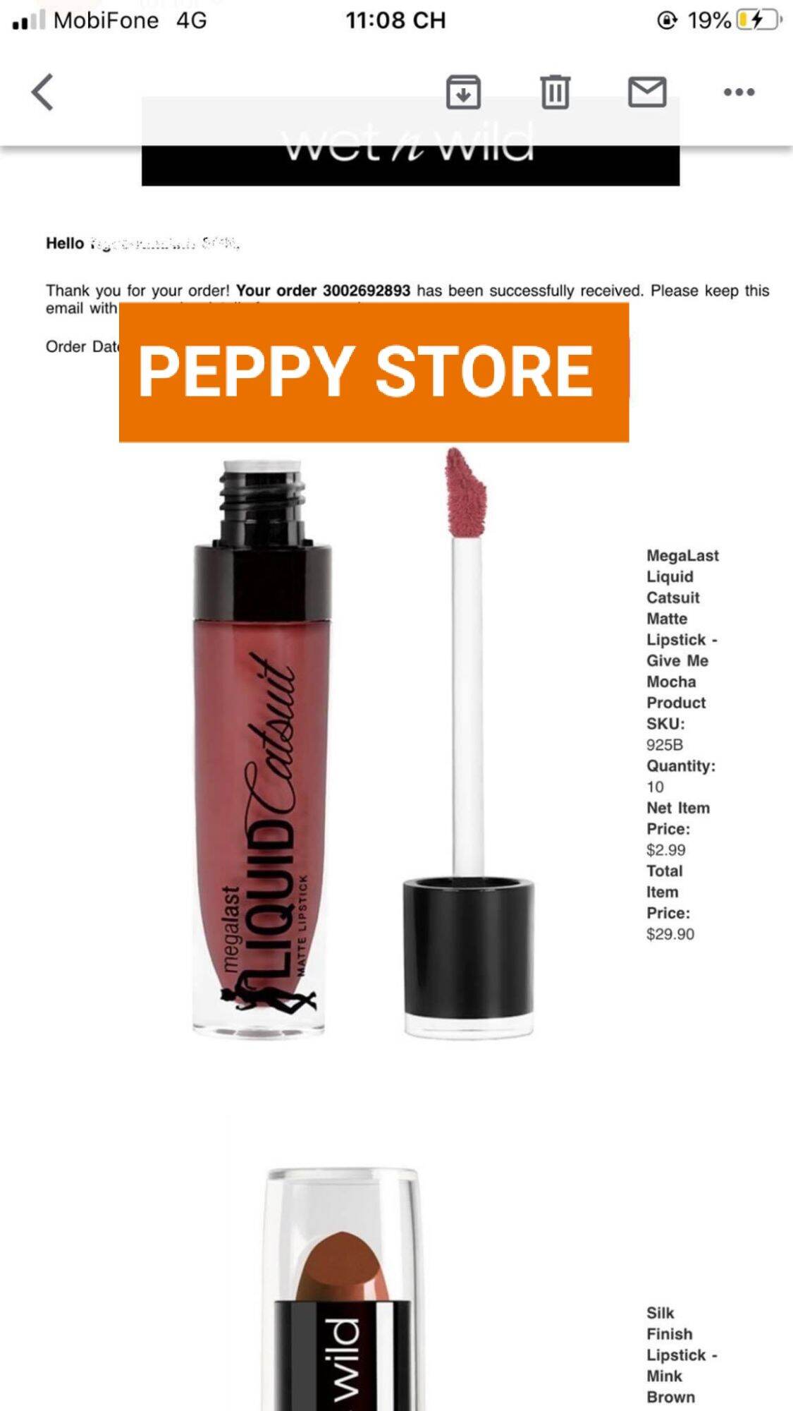 Son kem lì wet n wild màu give me mocha