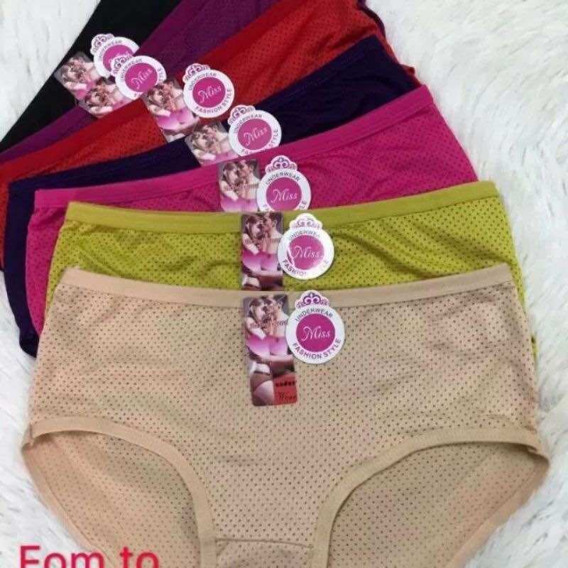 10 quần lót nữ quần lót trơn thông hơi from to