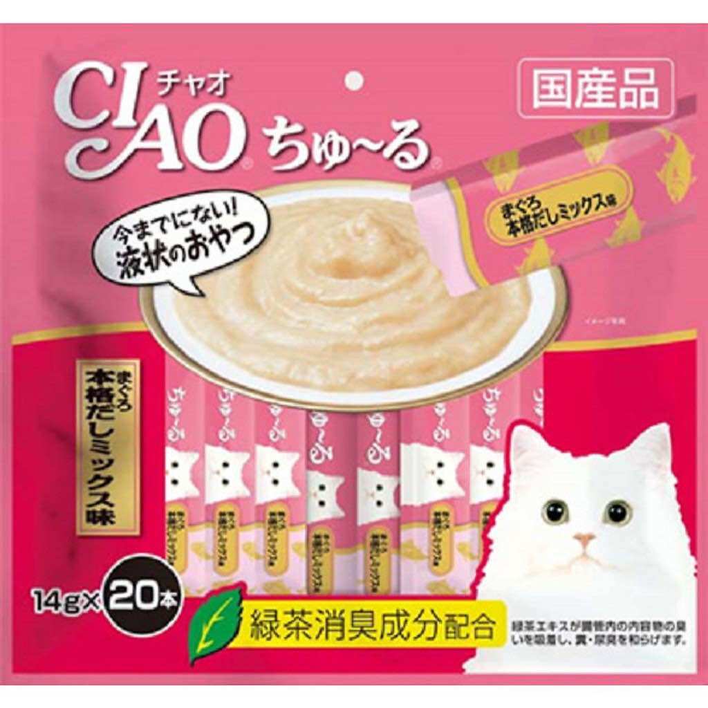 Súp Thưởng Ciao Churu Cho Mèo - Bịch 20 Thanh