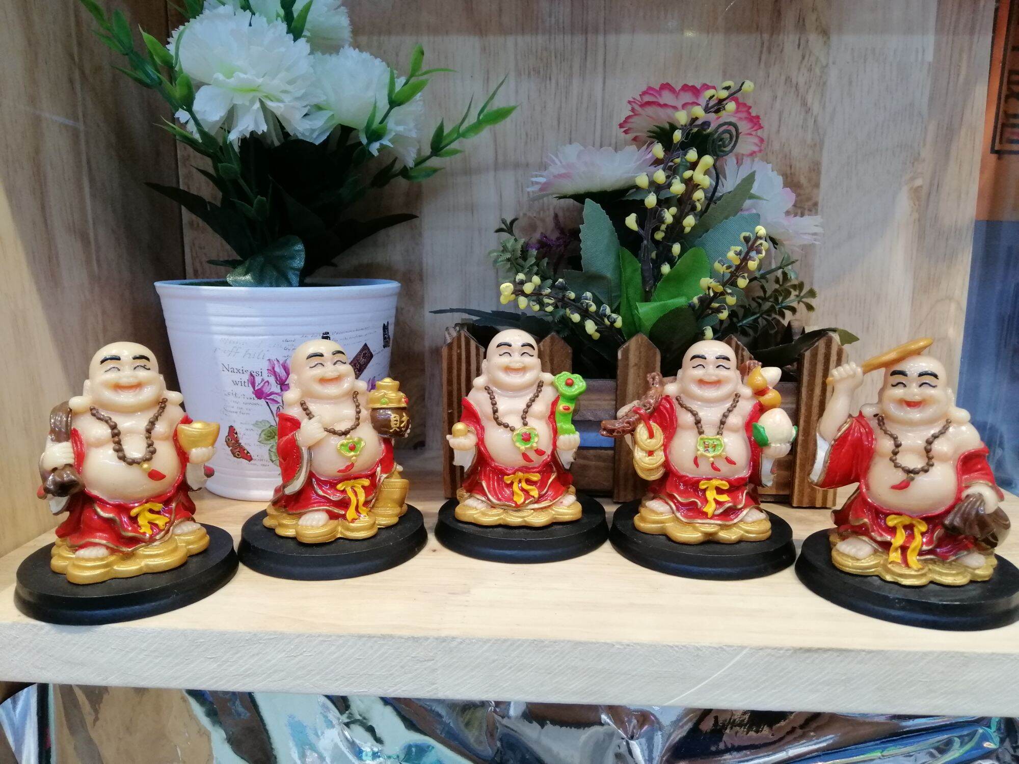 TƯỢNG PHẬT DI LẠC 5 ÔNG CÓ ĐẾ