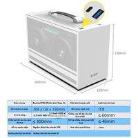 PCCooler | Vỏ Máy Tính Mini ITX A4 Di Động Màu Trắng