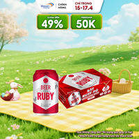 Bia Red Ruby Sleek thùng 24 lon x 330ml
