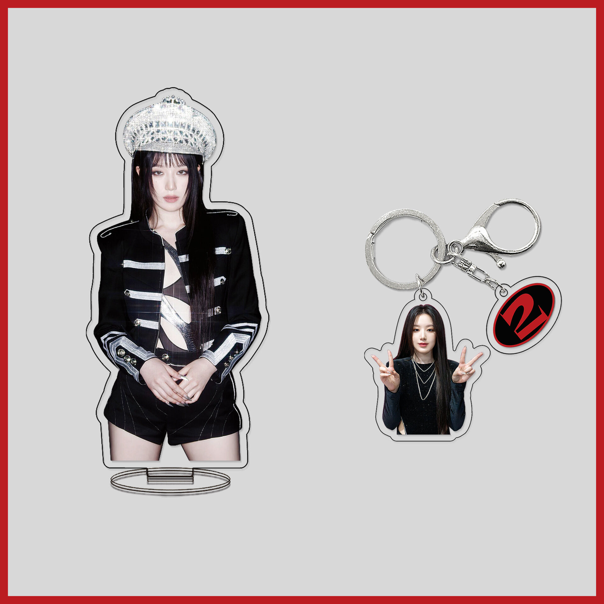GIDLE I SWAY Acrylic Keychain Desktop Decoration New Album Props Creative Gifts Keychain SONG YUKI Z