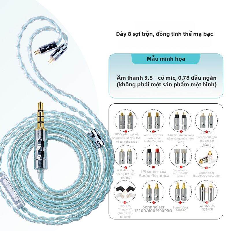 Dây Cáp Nâng Cấp Đồng Tinh Thể Phủ Bạc 4.4mm