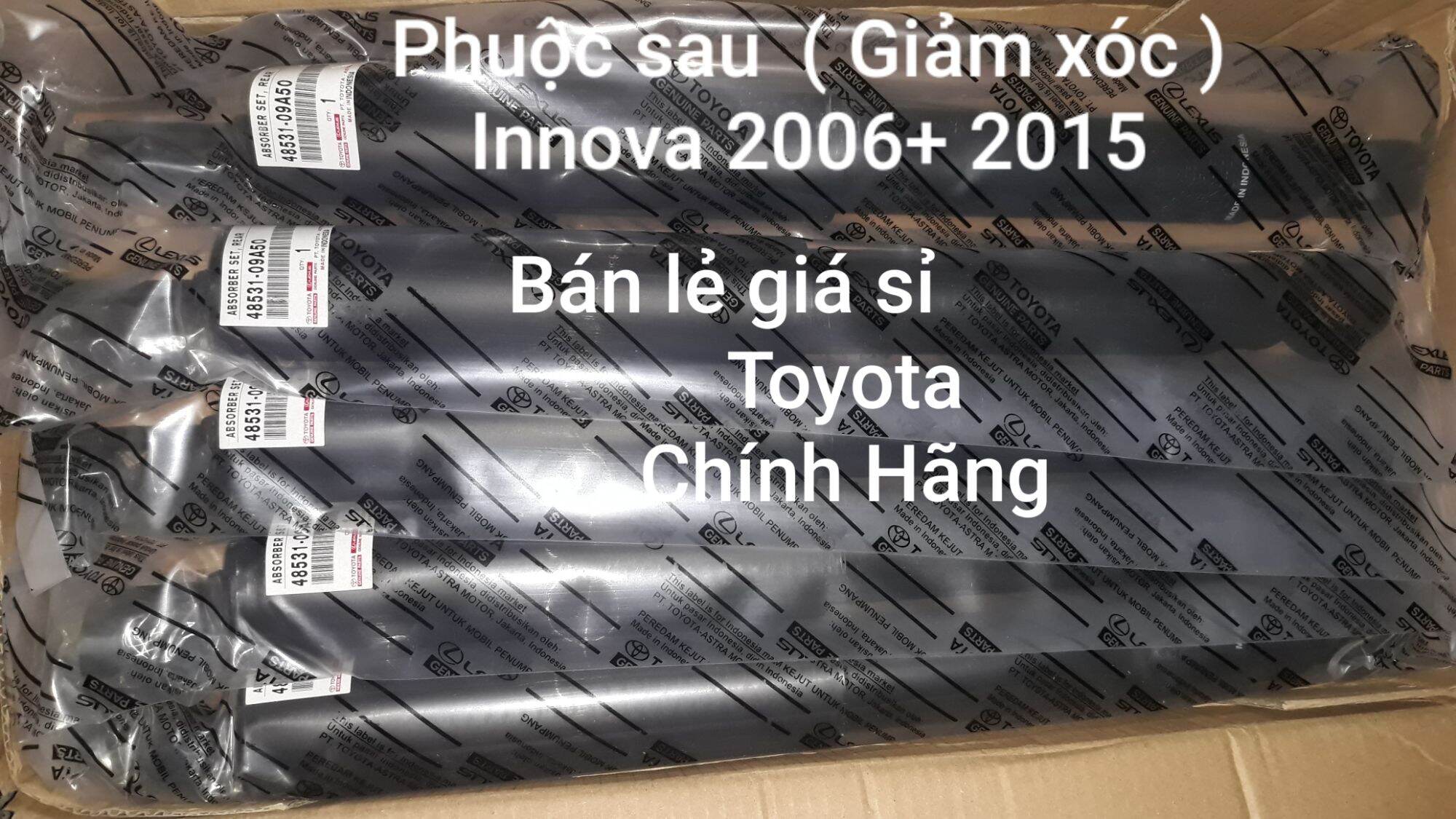 2 Cây Giảm xóc sau , Phuộc sau Innova 2006+ 2015 Chính hãng 48531-09A50 ( Indonesia )