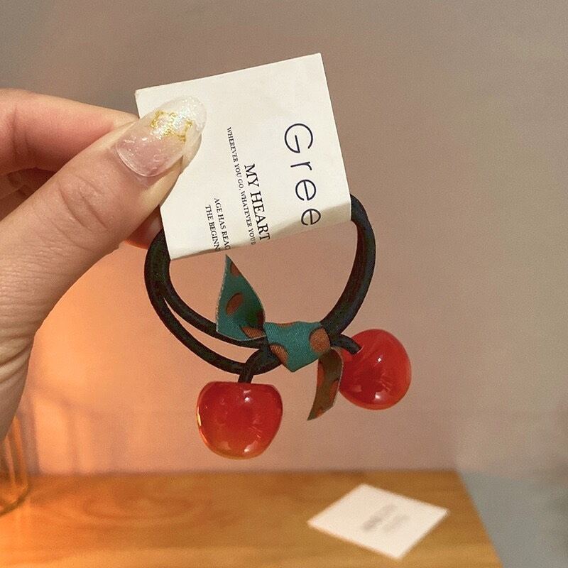 Dây cột tóc xinh,dây cột tóc cherry dễ thương