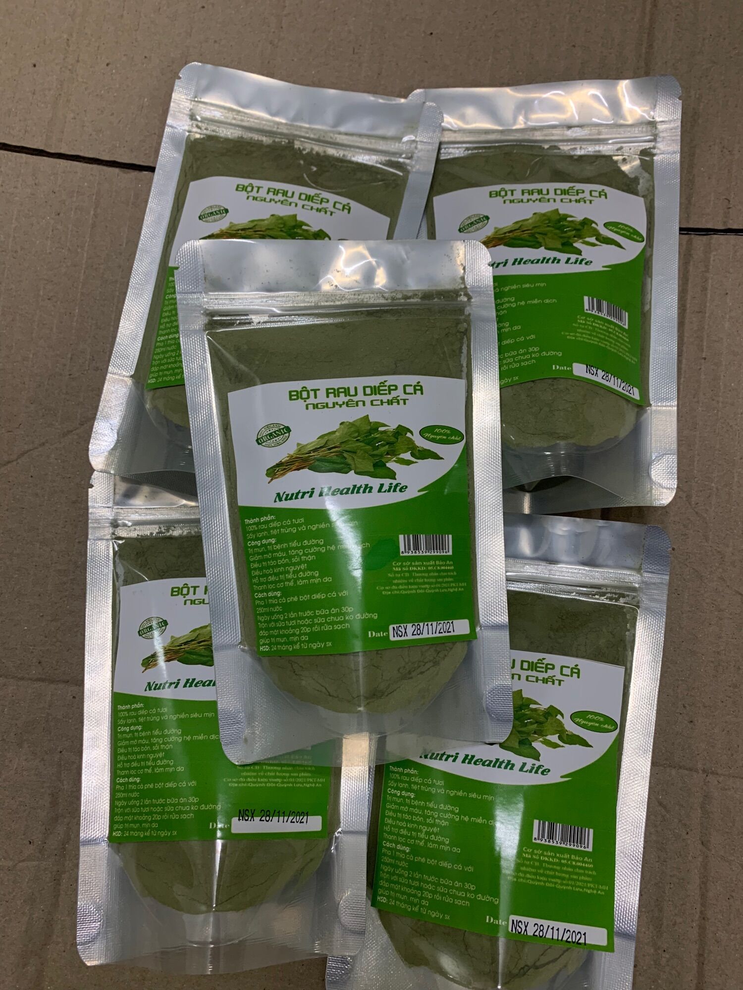 Bột diếp cá sấy lạnh gói 100g