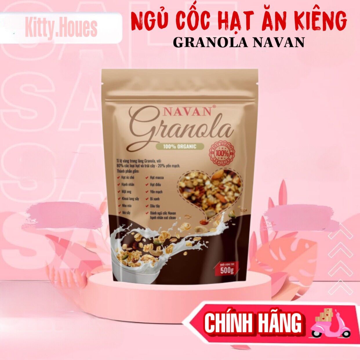 ngũ cốc nguyên hạt granola navan [Chính Hãng]