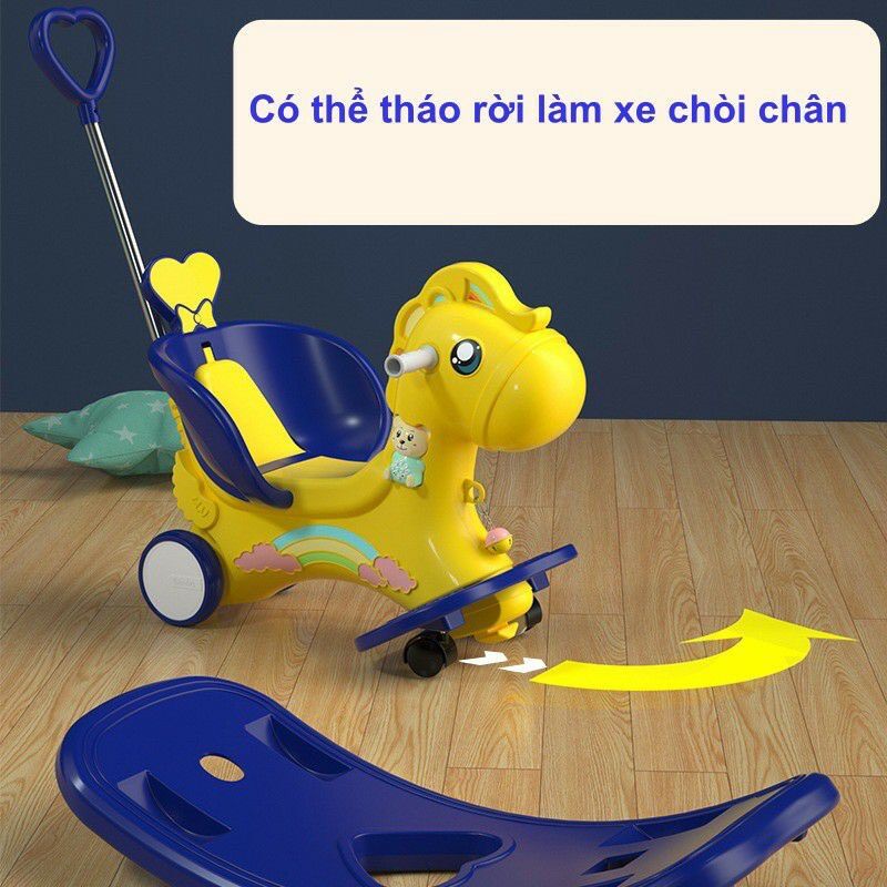 Ngựa bập bênh-xe chòi chân