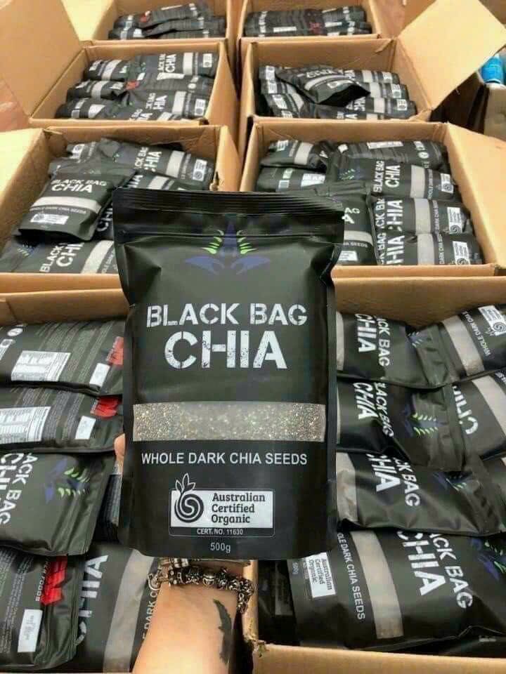 Hạt Chia Úc màu đen Black Bag Chia túi 500g