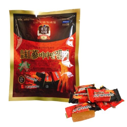 Kẹo hồng sâm jelly dẻo Hàn Quốc 200g