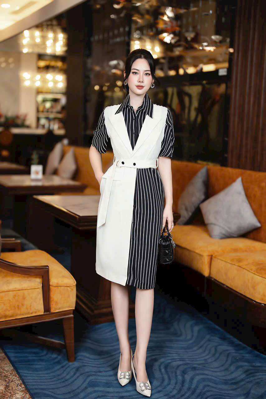 ( HÀNG NHẬP - SIÊU CẤP) VÁY ĐẦM SƠ MI VEST CÁCH ĐIỆU ĐỘC ĐÁO