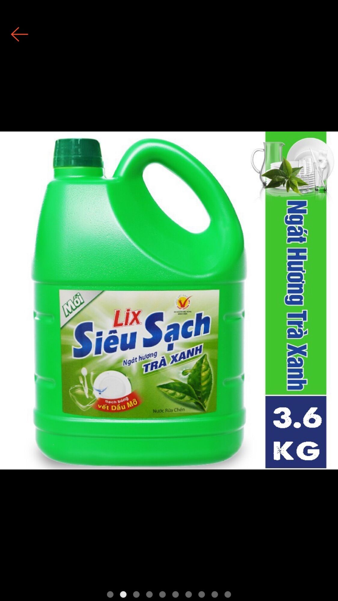 Nước rửa chén siêu sạch lix hương hoa can 3kg6