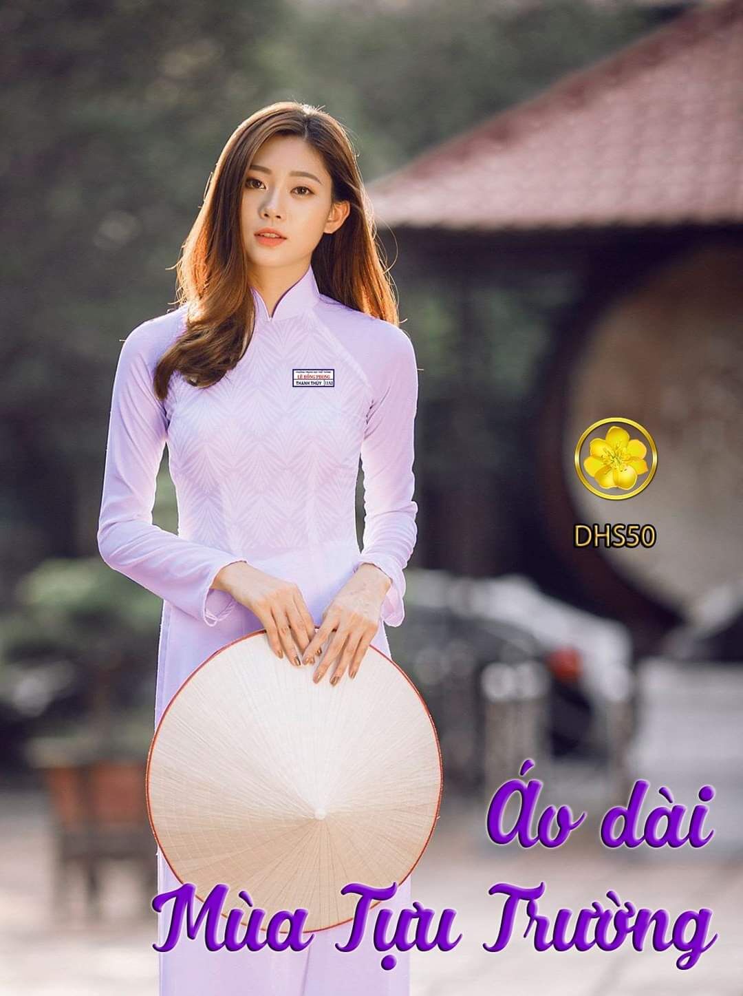Vải áo dài trắng học sinh MS001