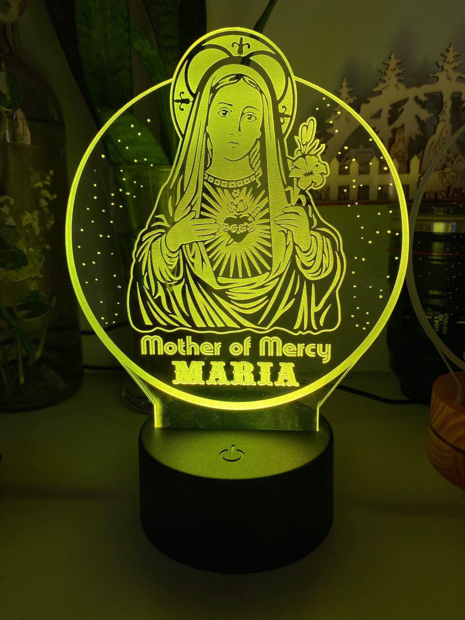 Đèn led đức mẹ maria