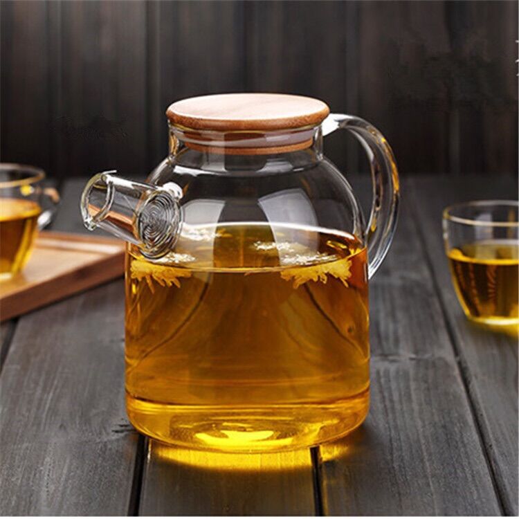 Bình thủy tinh nắp gỗ 1600ml