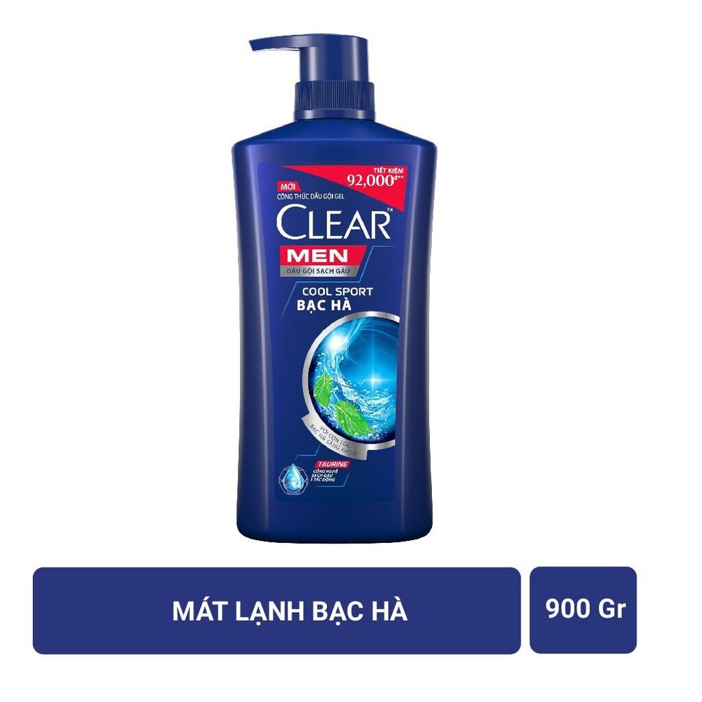 Dầu gội đầu Clear men 900g