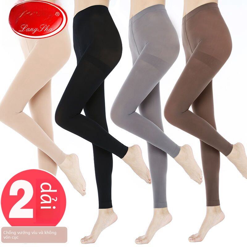 Quần Tất Nine-Ten Women Sexy Velvet Nylon Lót Lụa Mỏng Mùa Thu Quần Tất Nữ Cỡ Lớn Không Có Gót Tất L
