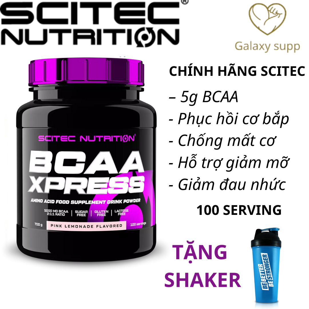 SCITEC BCAA Phục Hồi Cơ Bắp Chống Dị Hóa 100 Servings