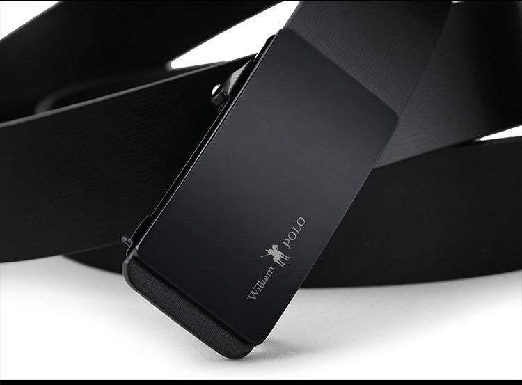 Thắt lưng Nam thời trang - da bò, mặt kim loại cao cấp nhập khẩu chính hãng William Polo - Bảo hành 12 tháng