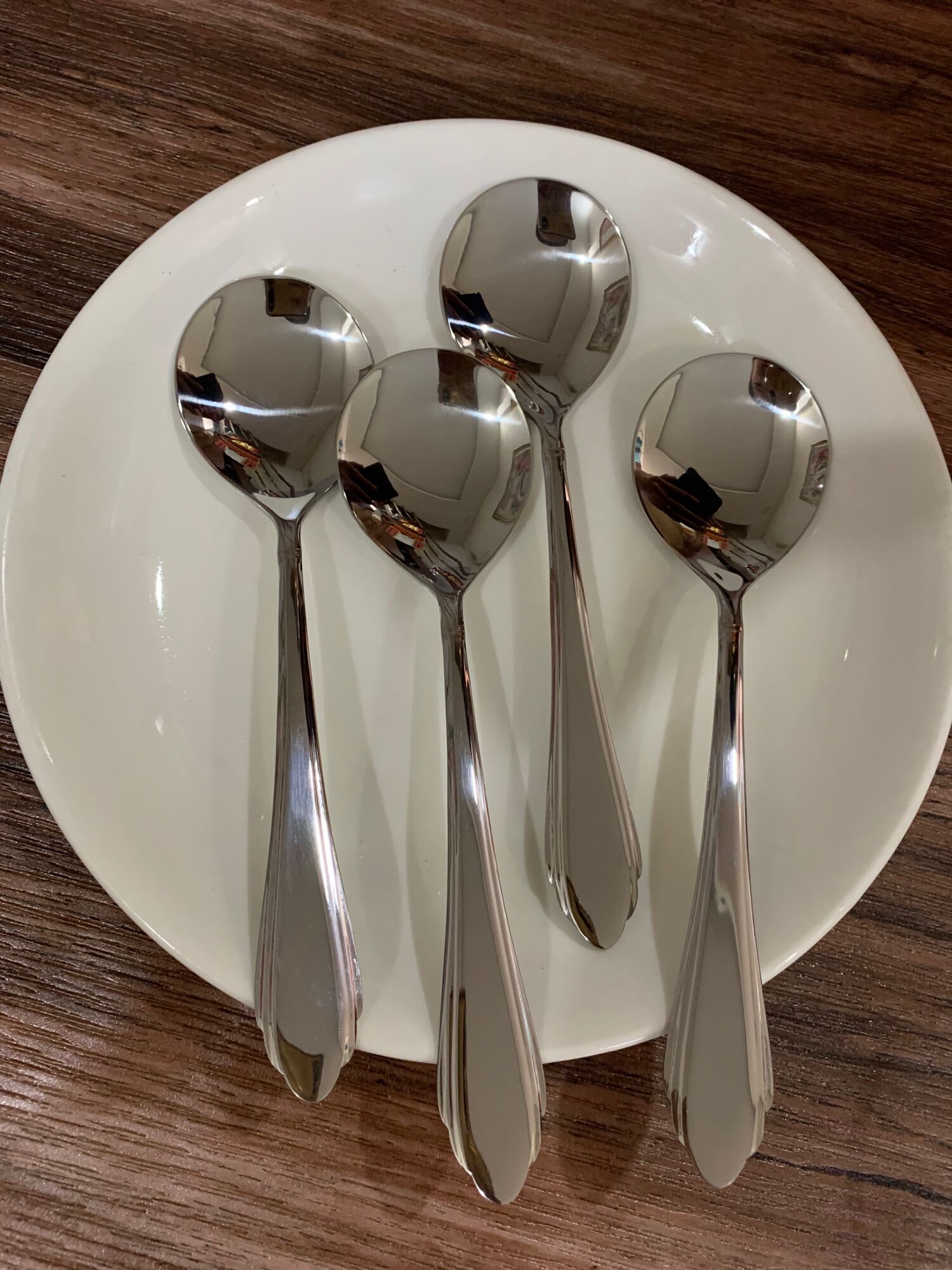 Muỗng inox cơm phở đầu tròn 1 cái