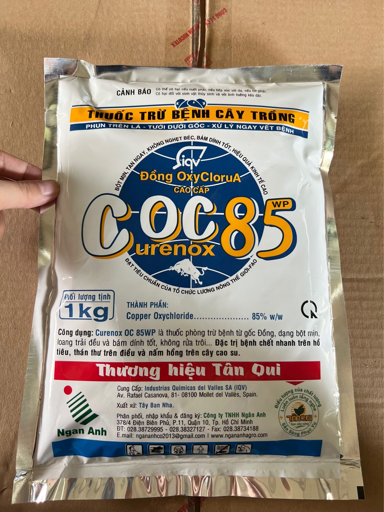 COC 85 thuốc trừ nấm bệnh, diệt vi khuẩn hại cây trồng gói 1kg