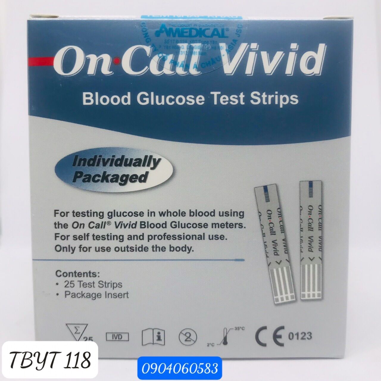 Que thử đường huyết Oncall Vivid