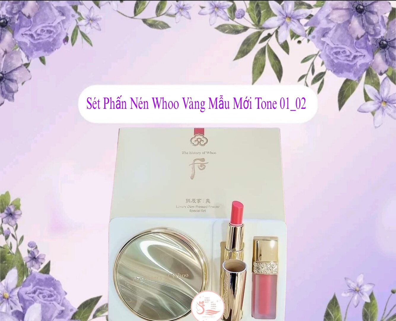 Sét phấn phủ whoo dạng nén mẫu mới