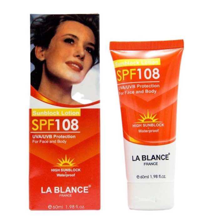 [Date 2030] Kem chống nắng Pháp La Blance Sunblock Lotion SPF 108 tích hợp thêm chức năng kem nền