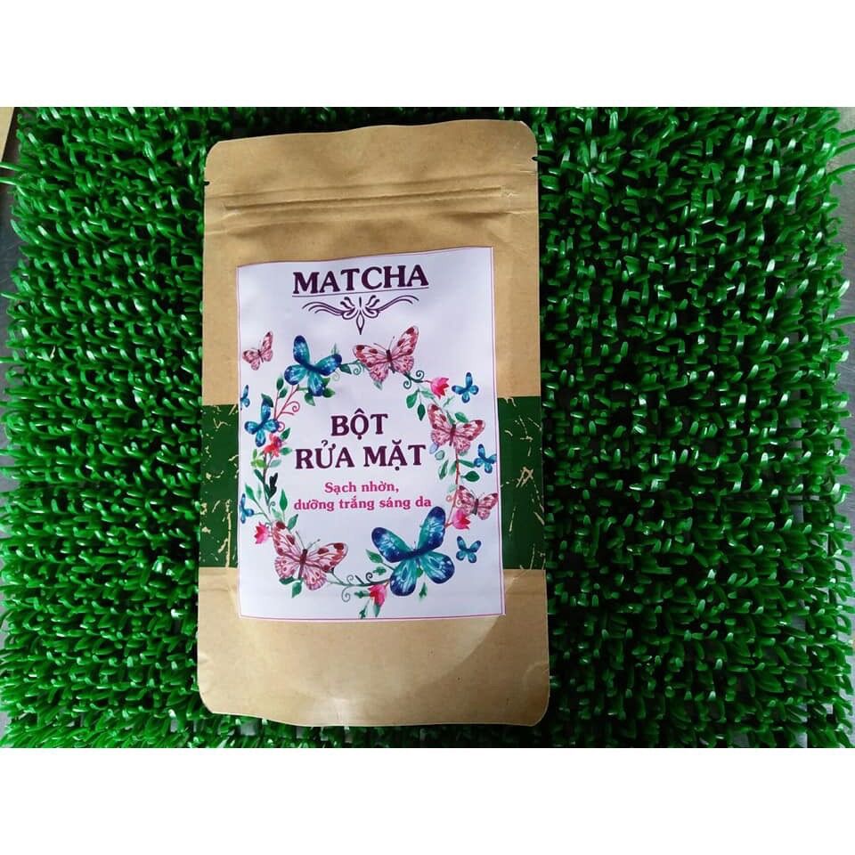 Bột rửa mặt thảo mộc matcha sạch da , kìm dầu