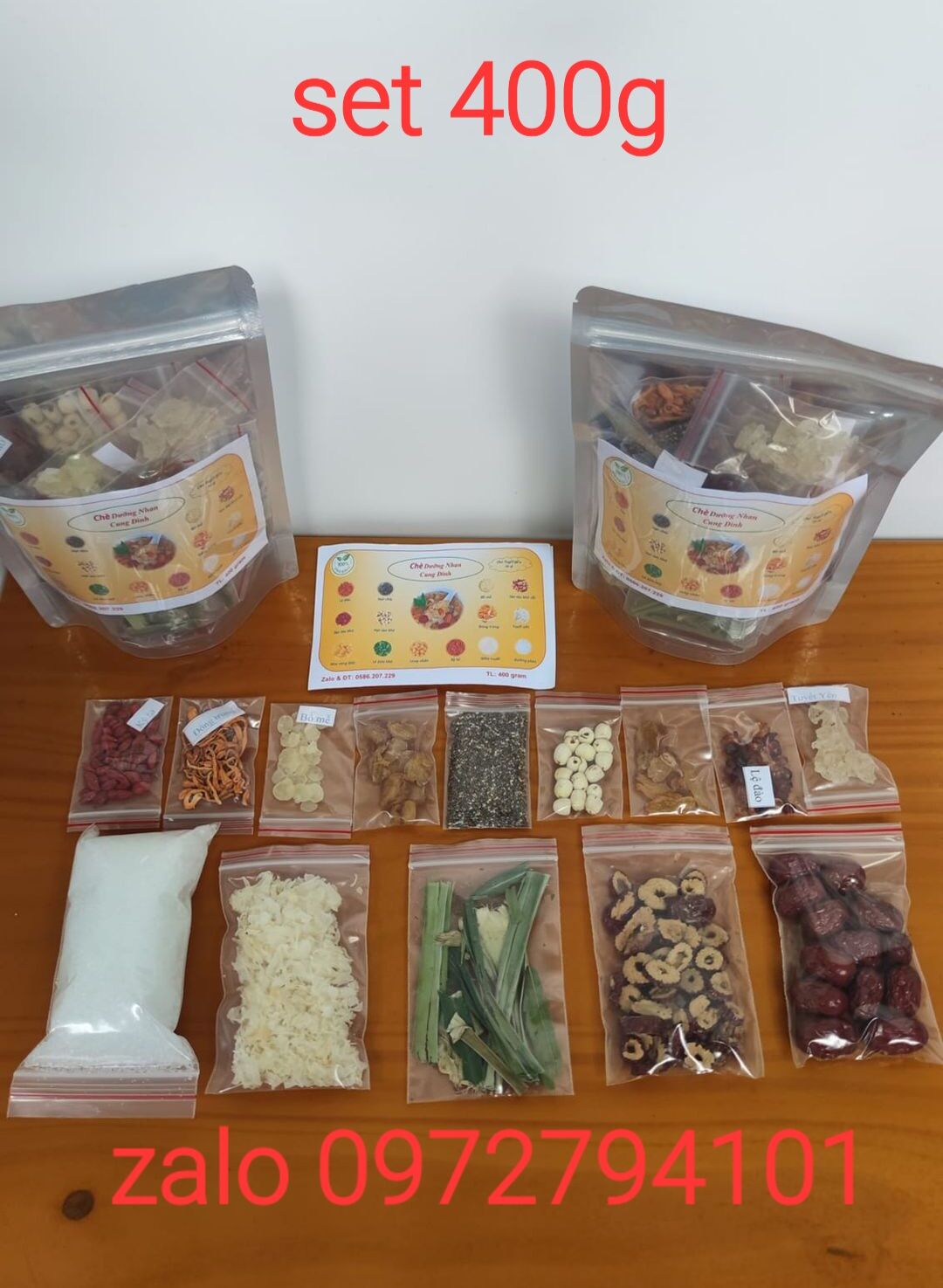 Chè dưỡng nhan 14 vị .400g tặng tuyết yến