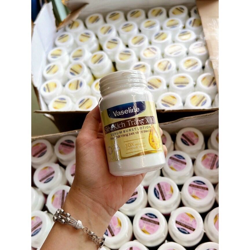 Kem kích trắng da Vaseline ngày và đêm