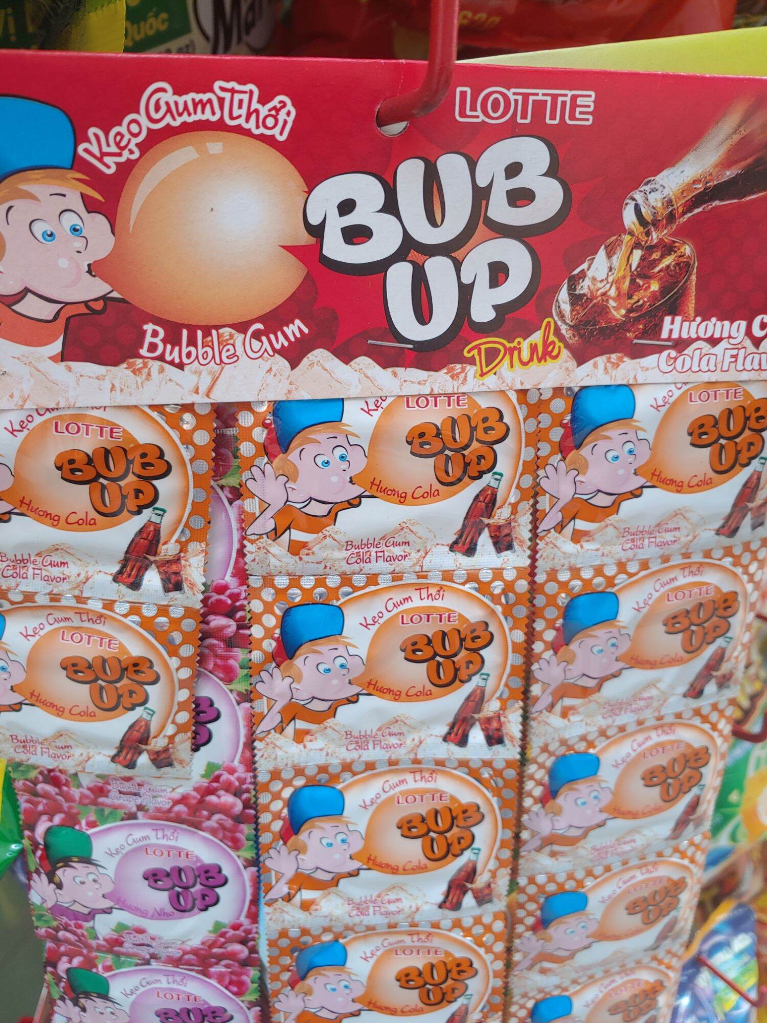 Kẹo gum thổi Bubup Lotte 1 cái lẻ
