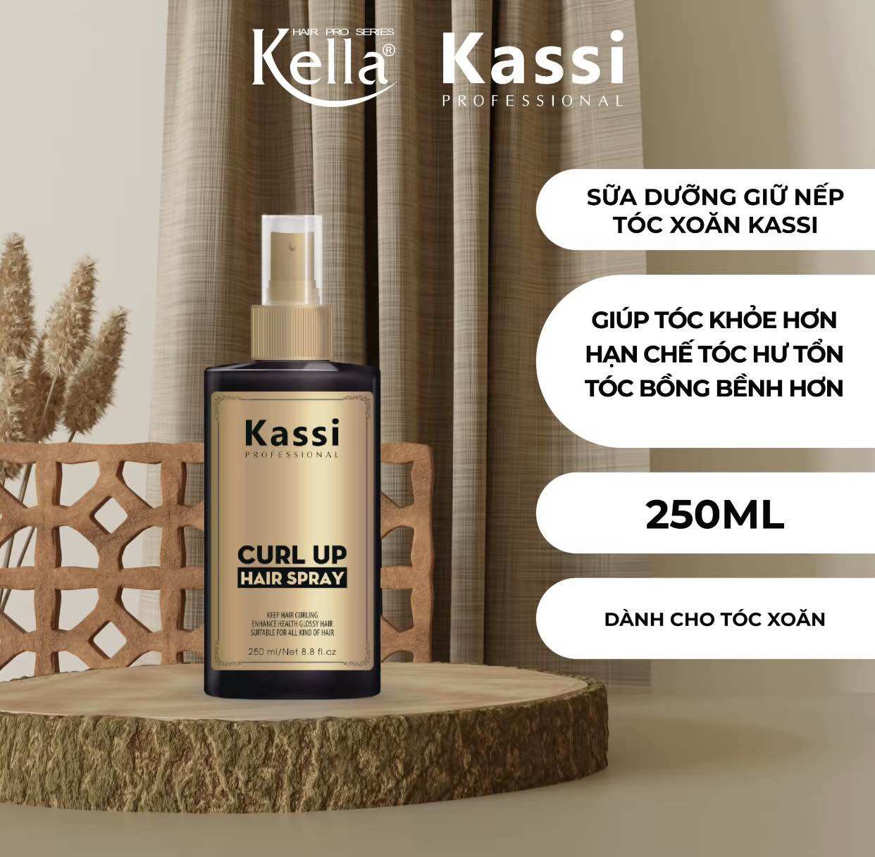Sữa dưỡng tóc dành cho tóc xoăn kassi