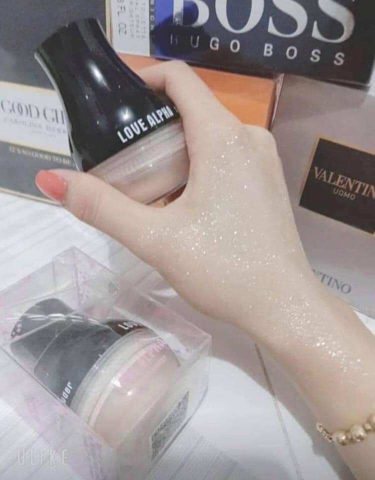 Phấn phủ nhũ kiềm dầu bắt sáng love alpha