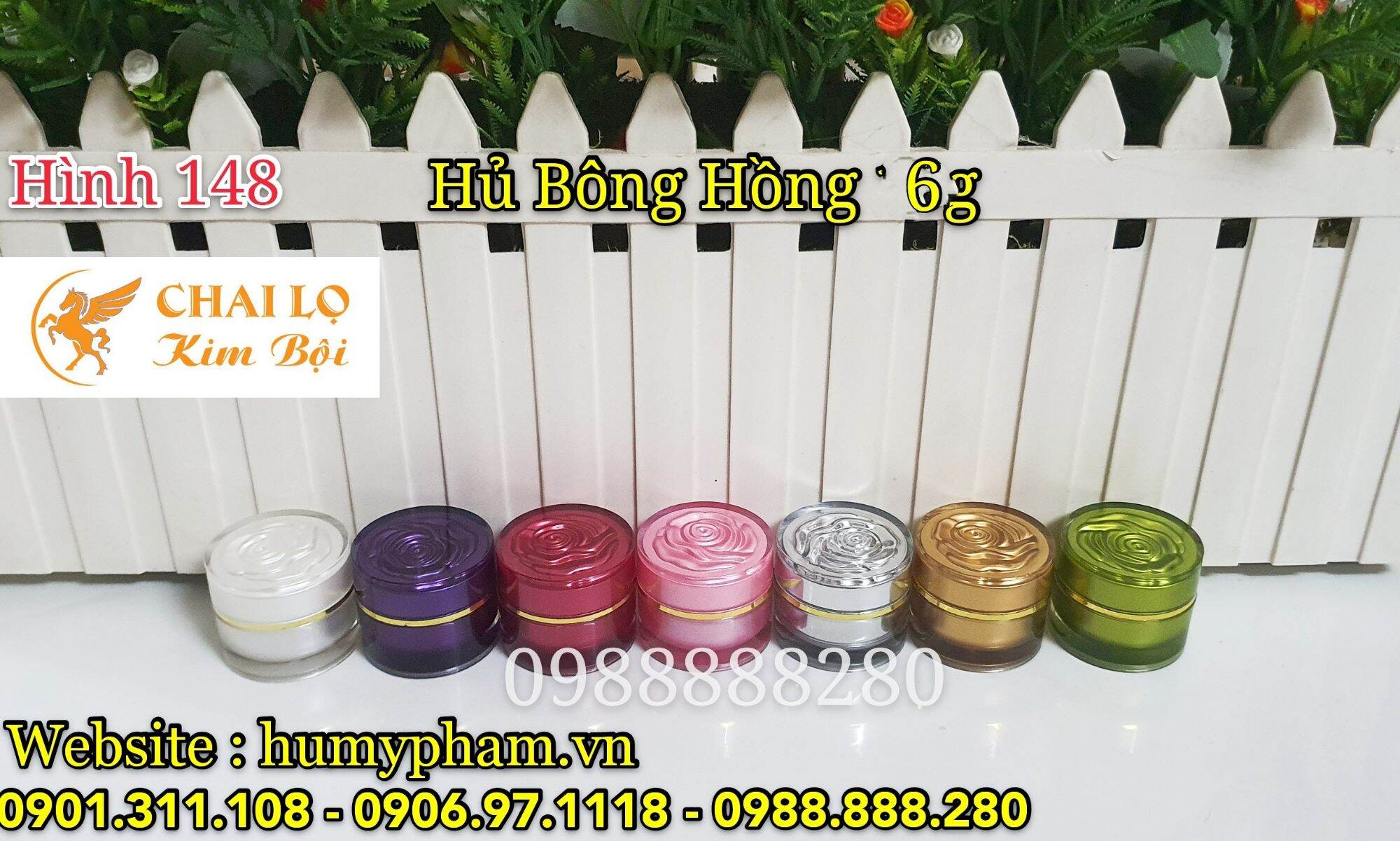 Hủ đựng kem face - hủ bông hồng 6g
