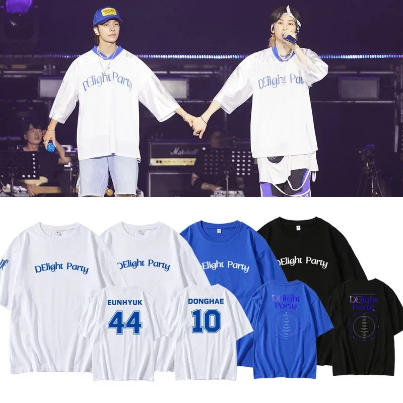 SuperJunior D&E Concert Silver LightLEE East DElightParty Áo Thun Cổ Tròn Tay Ngắn Dành Cho Nam Và Nữ Chất Liệu Khác