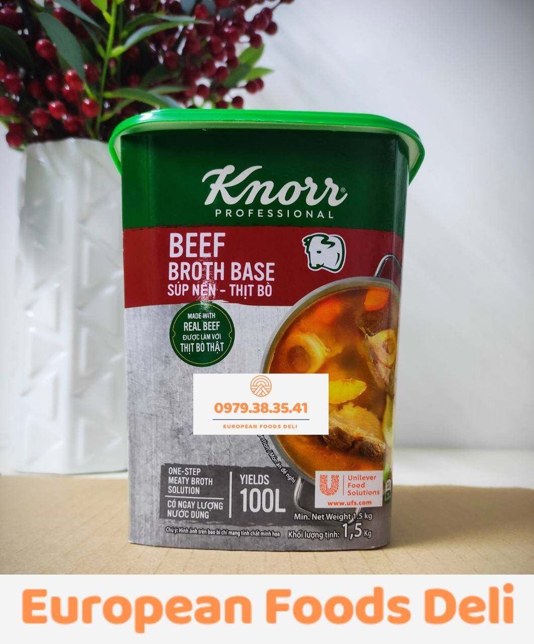 Bột Bò Xốt Nâu hiệu Knorr Demi Glace hộp 1kg