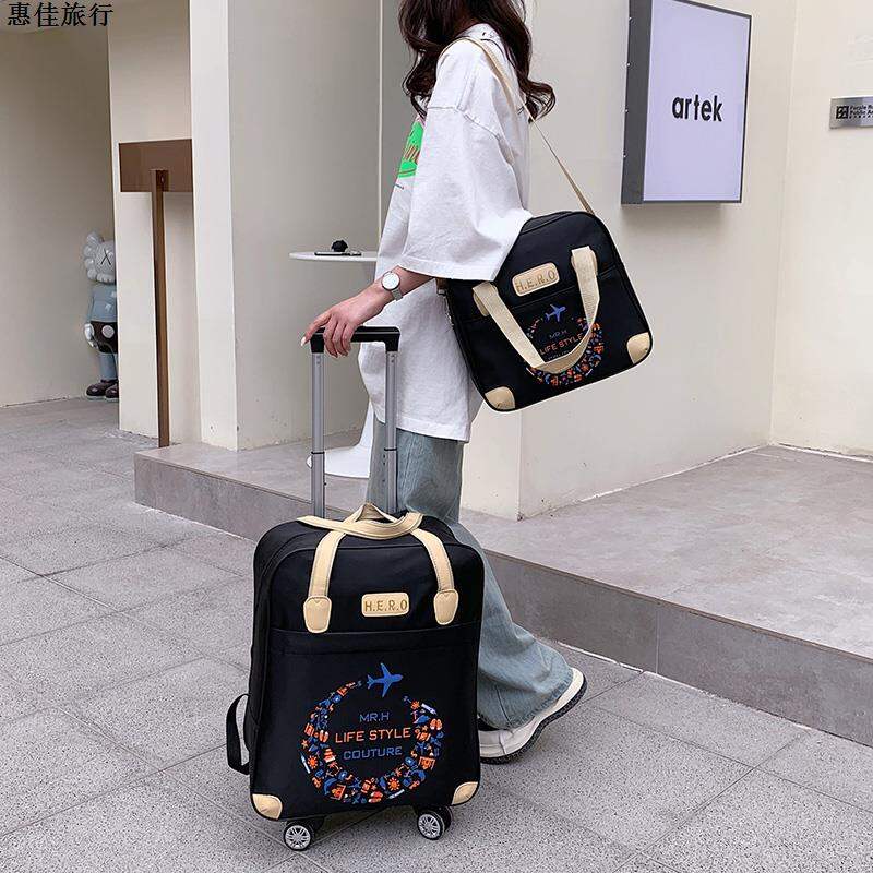 Valy Hành Lý Vải Oxford Valy Kéo Valy Mẹ Con Bánh Xe Đa Năng Valy Hành Lý Nhỏ Valy Hành Lý Nữ Loại Nhỏ Gọn Nhẹ 20 Inch