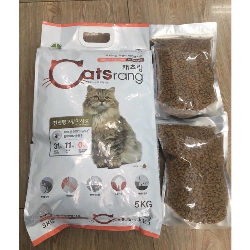 Hạt Catsrang cho mèo 1kg túi zip