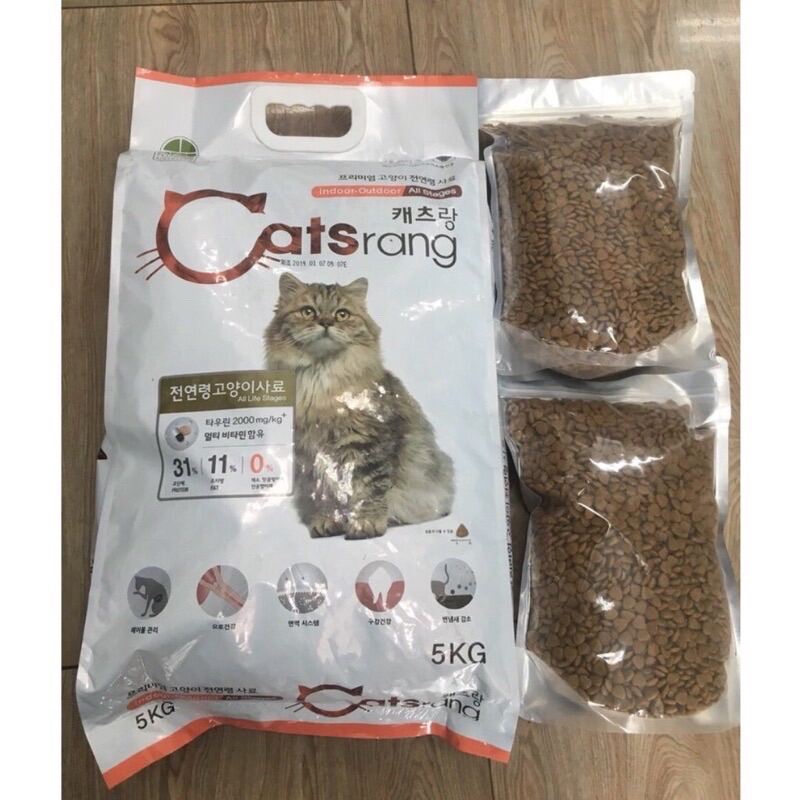 Hạt Catsrang cho mèo 1kg túi zip thumbnail