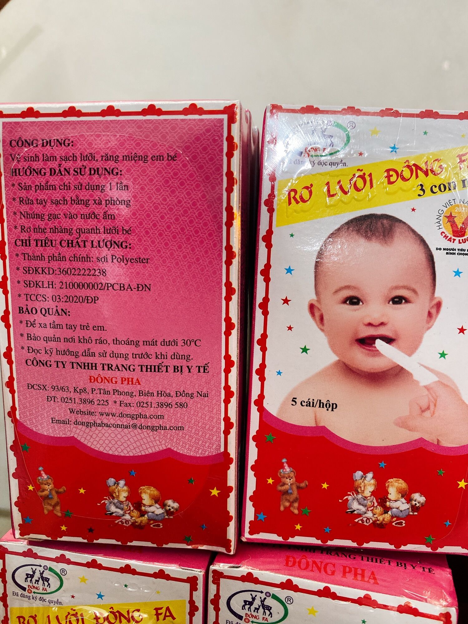 Gạc rơ lưỡi Đông Fa 3 con nai 50 cái