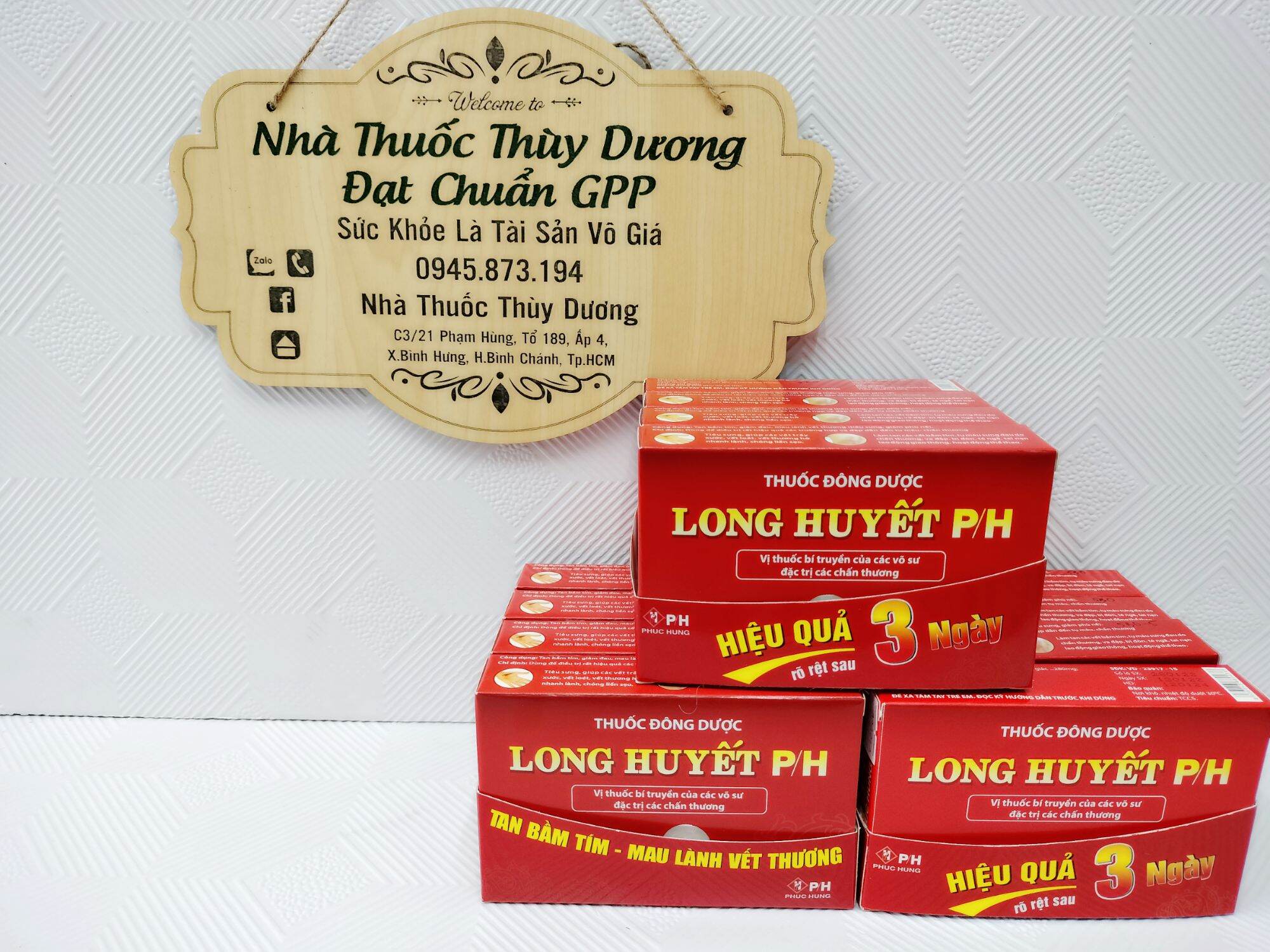 Long Huyết P/H - Tan vết bầm tím, mau lành vết thương.
