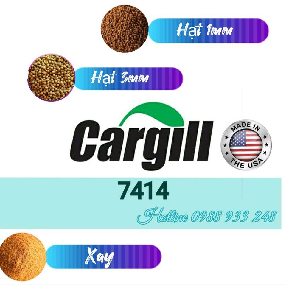 Cám Cargill 7414 đạm cao 40% chuẩn nuôi cá giống, cá Cảnh hoặc làm Mồi câu Rô, Chép/1Kg